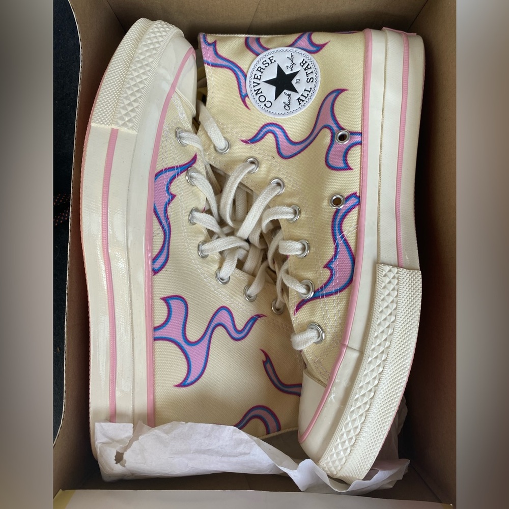 COPY - UNISEX Converse Chuck Taylor All-Star 70 Hi Golf le Fleur Yellow Flame